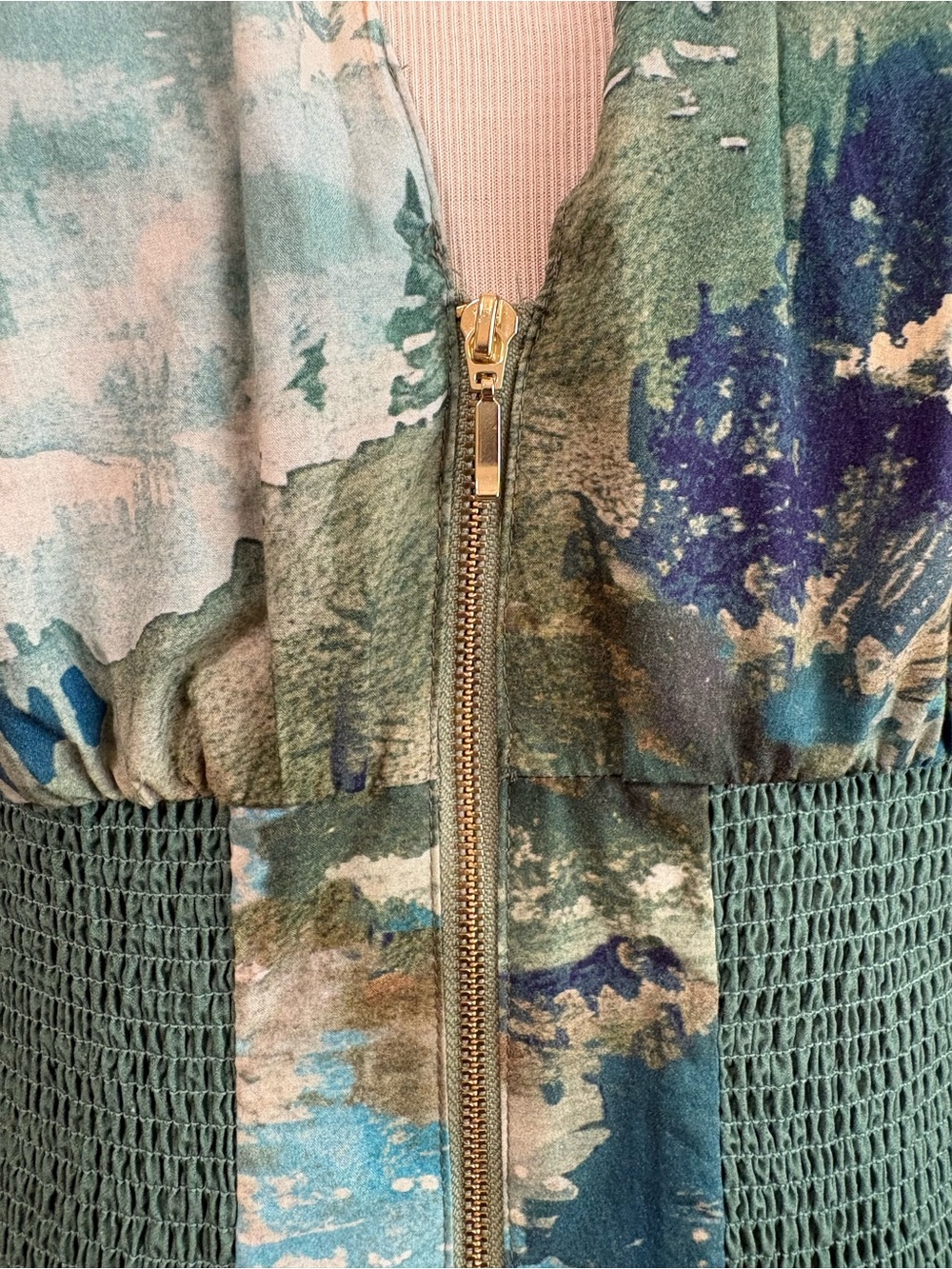 Anthropologie Tommie Cotton Zip Front Midi Dress - Picture 4 of 11